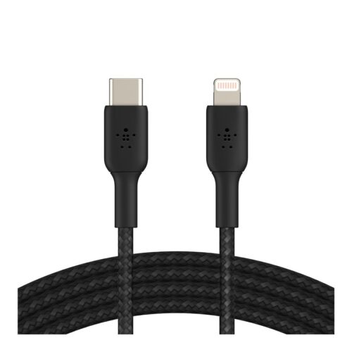 BELKIN BOOST CHARGE USB-C to Lightning Cable Braided 2M Black