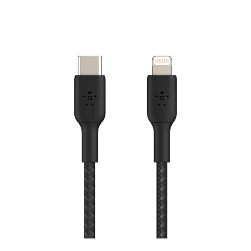BELKIN BOOST CHARGE USB-C to Lightning Cable Braided 2M Black