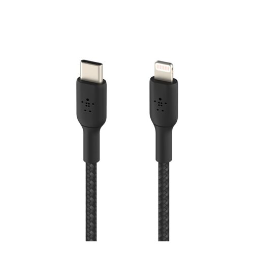 BELKIN BOOST CHARGE USB-C to Lightning Cable Braided 2M Black