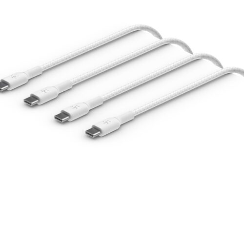 BELKIN BOOST CHARGE USB-C to USB-C 2.0 Cable Braided 1M White