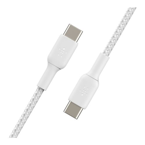 BELKIN BOOST CHARGE USB-C to USB-C Cable Braided 2m White
