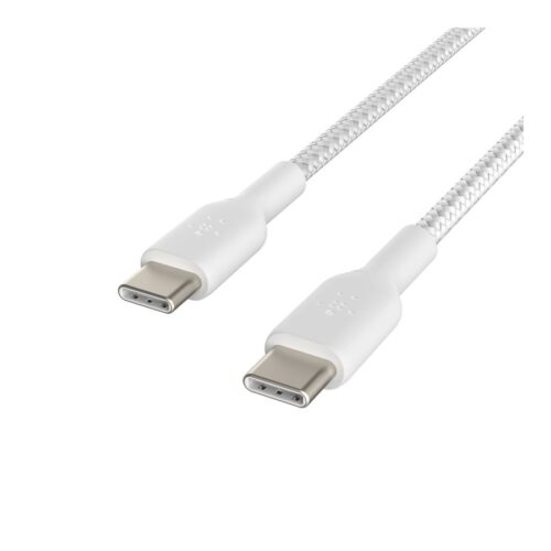 BELKIN BOOST CHARGE USB-C to USB-C Cable Braided 2m White
