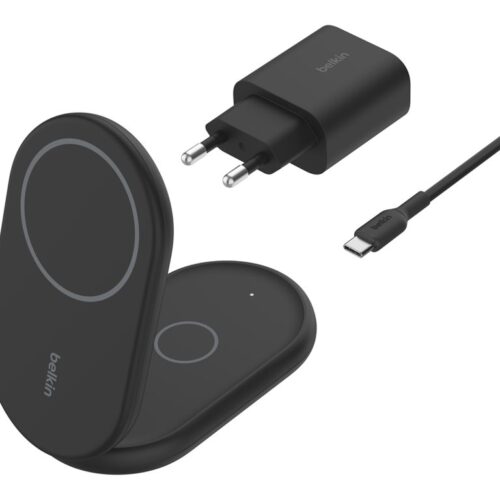 BELKIN BOOSTCHARGE Qi2 15w Magnetic 2in1 Stand Black