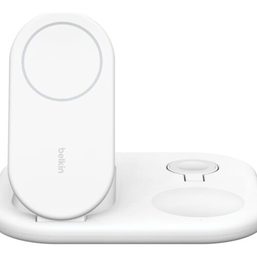 BELKIN BOOSTCHARGE Qi2 15w Magnetic 3in1 Stand White