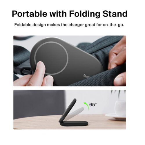 BELKIN BOOSTCHARGE Qi2 15w Magnetic Stand Black
