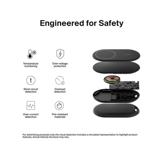 BELKIN BOOSTCHARGE Qi2 15w Magnetic Stand Black