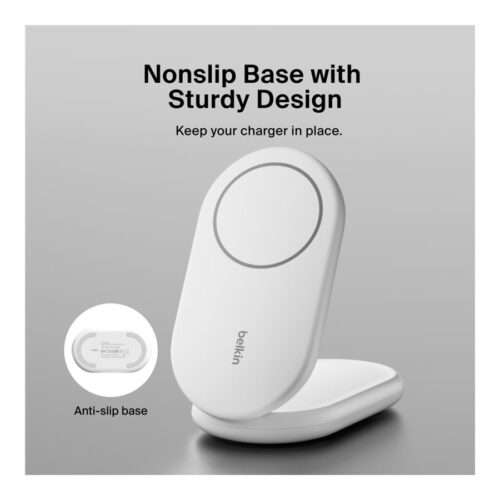 BELKIN BOOSTCHARGE Qi2 15w Magnetic Stand White