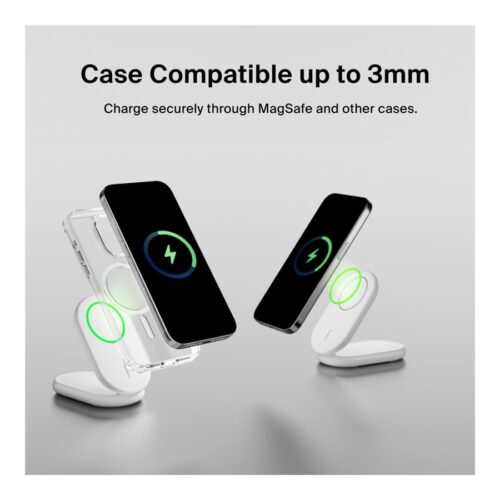BELKIN BOOSTCHARGE Qi2 15w Magnetic Stand White