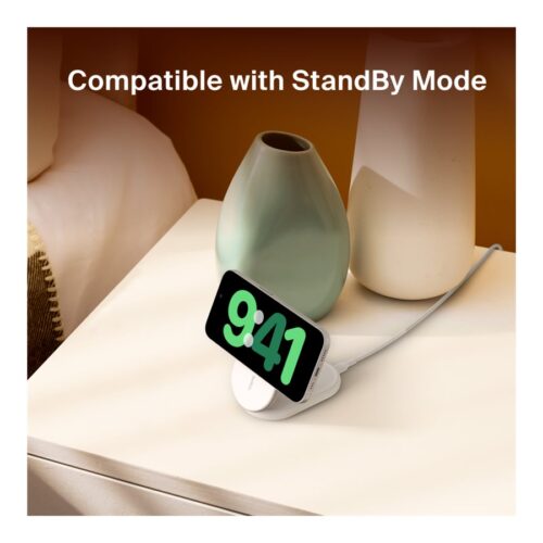 BELKIN BOOSTCHARGE Qi2 15w Magnetic Stand White