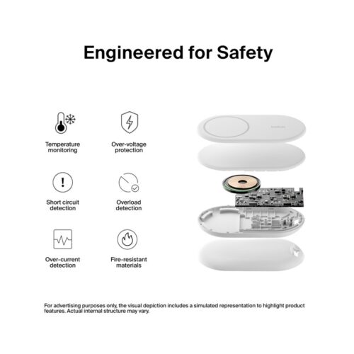 BELKIN BOOSTCHARGE Qi2 15w Magnetic Stand White