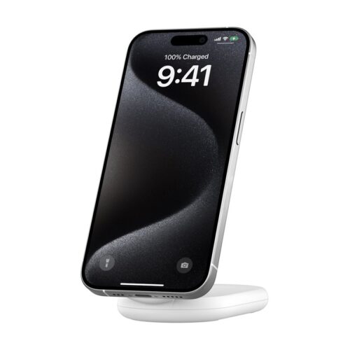 BELKIN BOOSTCHARGE Qi2 15w Magnetic Stand White