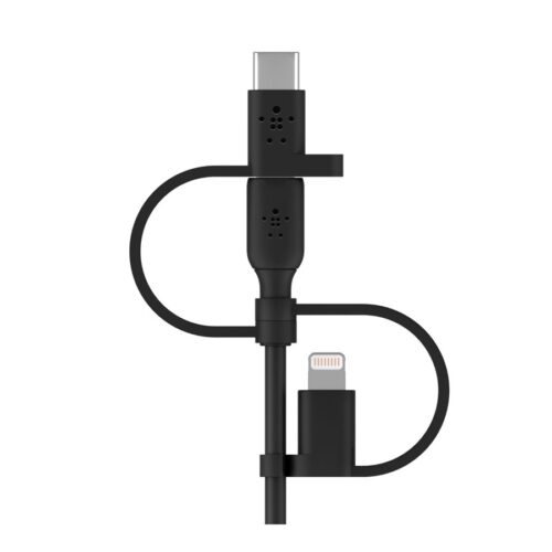 BELKIN Cable USB-A vers USB-C Lightning et MicroUSB