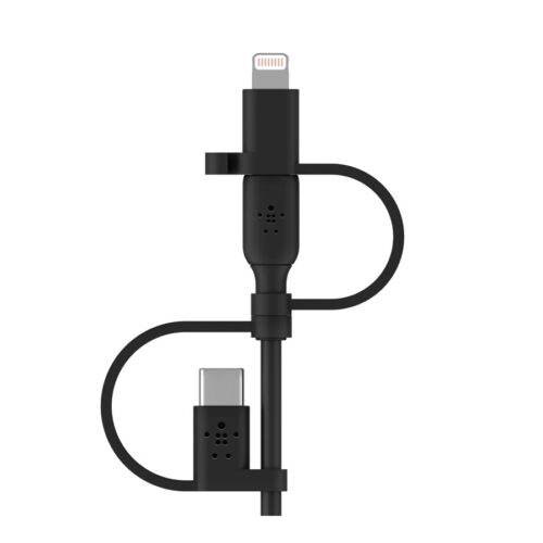 BELKIN Cable USB-A vers USB-C Lightning et MicroUSB