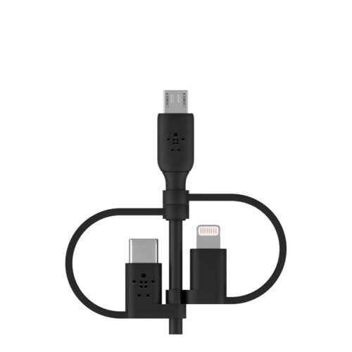 BELKIN Cable USB-A vers USB-C Lightning et MicroUSB