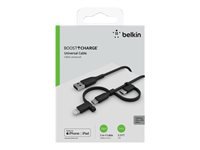 BELKIN Cable USB-A vers USB-C Lightning et MicroUSB