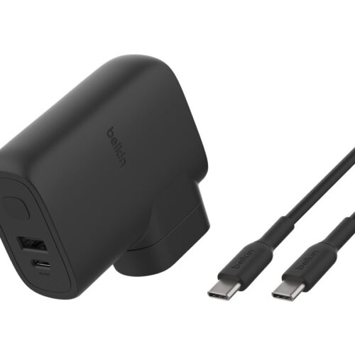 BELKIN Hybrid Wall Travel Charger 25w + 5k Power Bank UK EU US AU Black