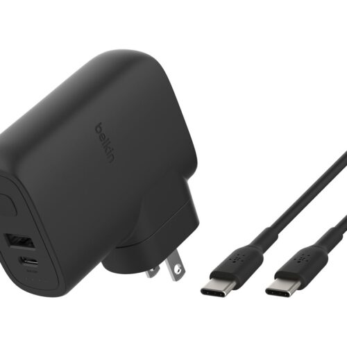 BELKIN Hybrid Wall Travel Charger 25w + 5k Power Bank UK EU US AU Black
