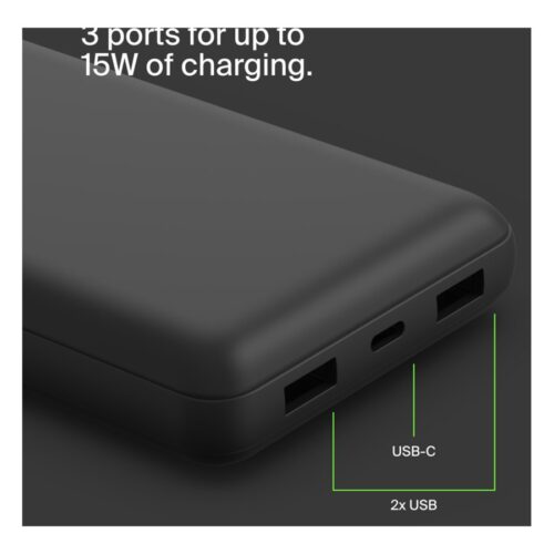 BELKIN Powerbank 20000mAh 15 W USB-C et USB-A