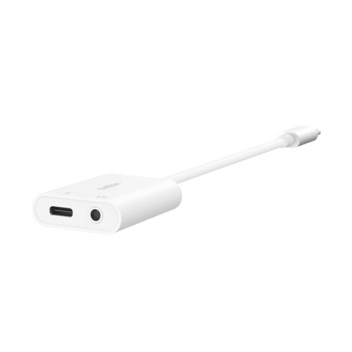 BELKIN Rockstar 3.5mm Audio + USB-C Charge Adapter