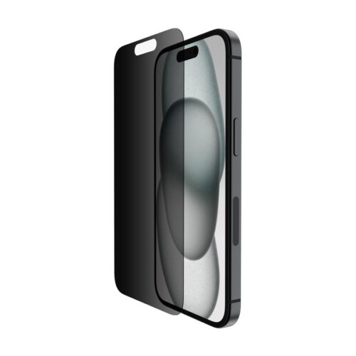 BELKIN ScreenForce Pro TemperedGlass Privacy AM Screen Protection for iPhone 15/14 Pro