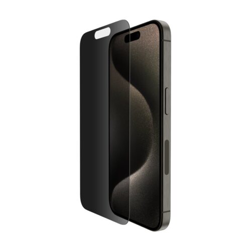 BELKIN ScreenForce Pro TemperedGlass Privacy AM Screen Protection for iPhone 15 Pro
