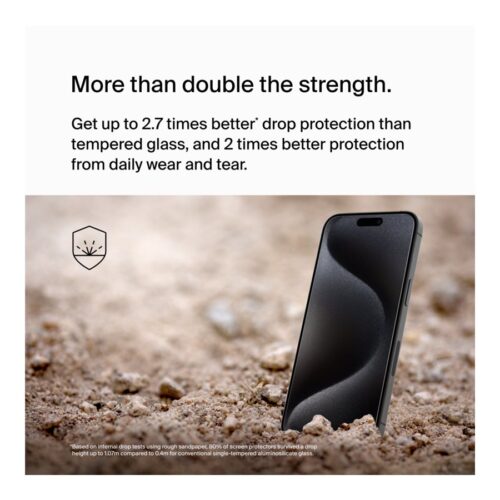 BELKIN ScreenForce Pro UltraGlass2 AM Screen Protection for iPhone 15 Pro Max
