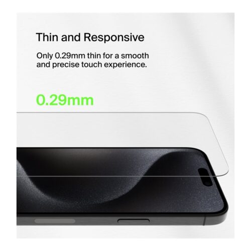 BELKIN ScreenForce Pro UltraGlass2 AM Screen Protector – iPhone 16 Pro