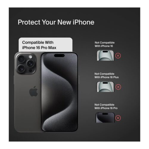 BELKIN ScreenForce Pro UltraGlass2 AM Screen Protector – iPhone 16 Pro Max
