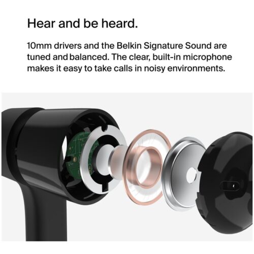 BELKIN SOUNDFORM – Headphones with USB-C Connector Black