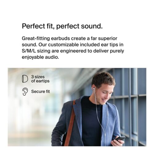 BELKIN SOUNDFORM – Headphones with USB-C Connector White