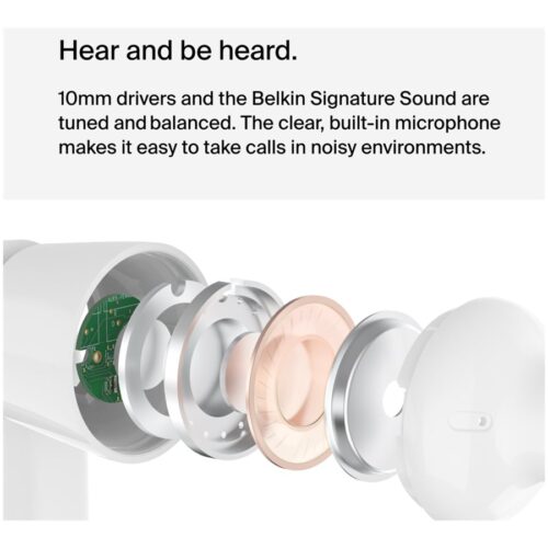 BELKIN SOUNDFORM – Headphones with USB-C Connector White