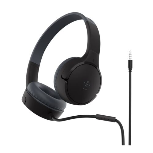 BELKIN SOUNDFORM Mini Wired On-Ear Headphones for Kids Black