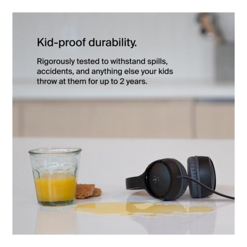 BELKIN SOUNDFORM Mini Wired On-Ear Headphones for Kids Black