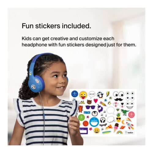 BELKIN SOUNDFORM Mini Wired On-Ear Headphones for Kids Blue