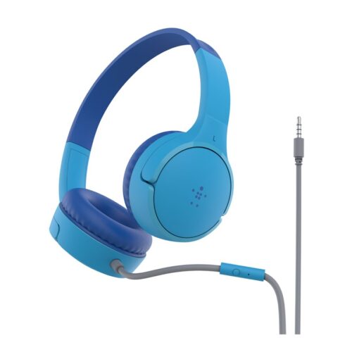 BELKIN SOUNDFORM Mini Wired On-Ear Headphones for Kids Blue