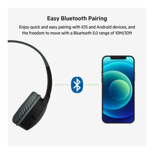 BELKIN SOUNDFORM Mini – Wireless On-Ear Headphones for Kids Black