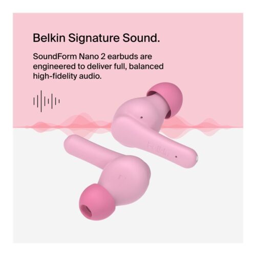 BELKIN SOUNDFORM NANO2 True Wireless Earbuds Pink