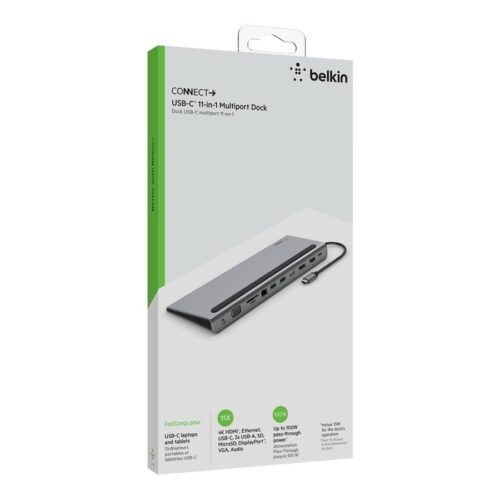 BELKIN Station daccueil USB-C Docking 2 écrans HDMI DP VGA 100W PD