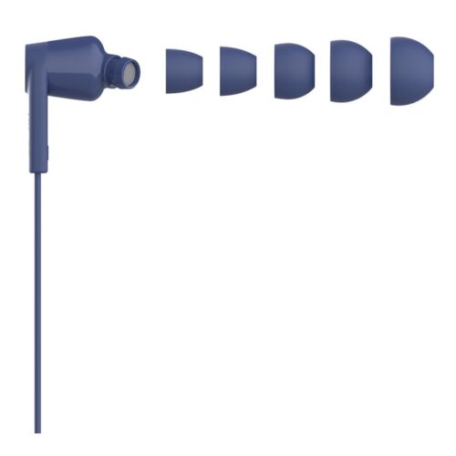 BELKIN USB-C EARBUDS W/ ADJUSTABLE VOLUME LIMITER BLUE