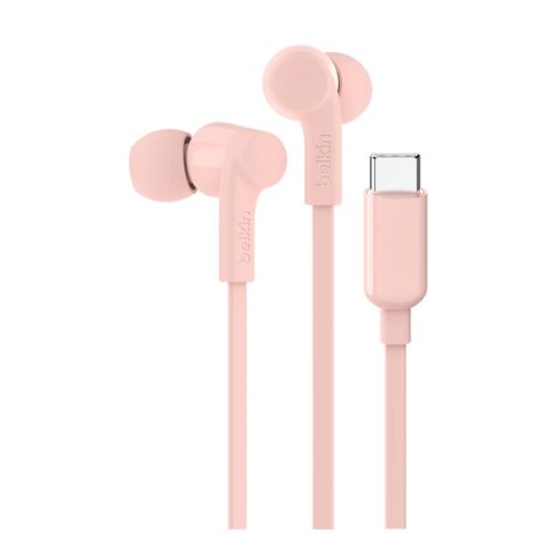 BELKIN USB-C EARBUDS W/ ADJUSTABLE VOLUME LIMITER PINK