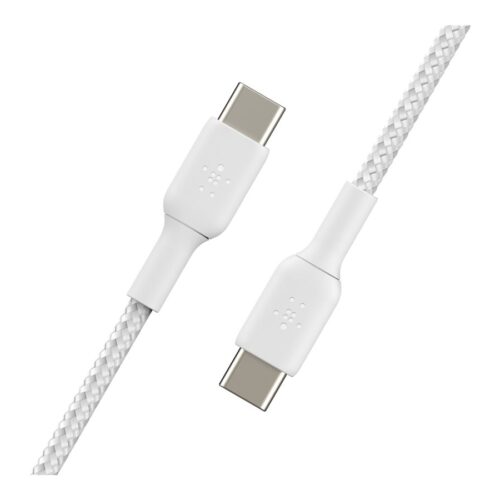 BELKIN USB-C to USB-C Braided PVC White 2m Twin Pack