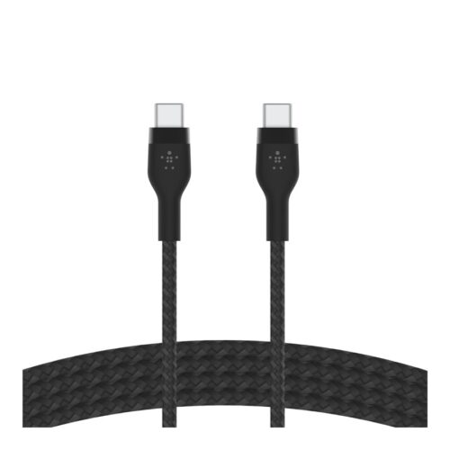 BELKIN USB-C to USB-C Braided Silicone White Black Mix 1m Twin Pack