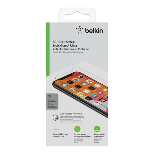 BELKIN Verre trempé pour Iphone 11 Pro Max Anti-Microbial