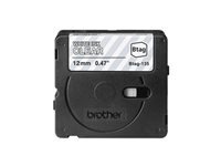 BROTHER 12MM BTAG135 Tape White on Transparent