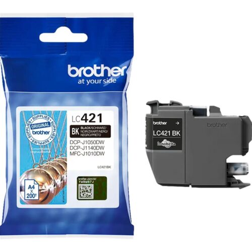 BROTHER 200-page standard capacity Black ink cartridge for DCP-J1050DW MFC-J1010DW and DCP-J1140DW