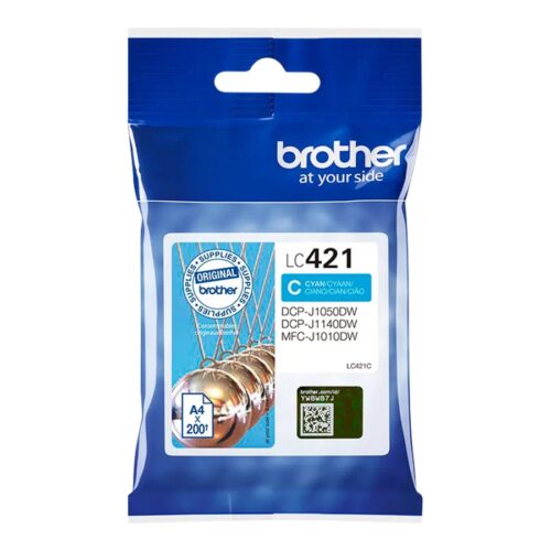 BROTHER 200-page standard capacity Cyan ink cartridge for DCP-J1050DW MFC-J1010DW and DCP-J1140DW