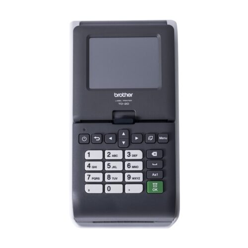 BROTHER 2p label printer USB connection 203dpi Ethernet Possible battery LCD screen Bluetooth Wi-Fi touch screen