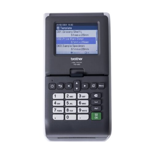BROTHER 2p label printer USB connection 300dpi Ethernet Battery Possible touch screen