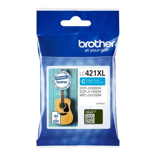 BROTHER 500-page high capacity Cyan ink cartridge for DCP-J1050DW MFC-J1010DW and DCP-J1140DW