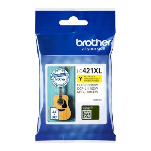 BROTHER 500-page high capacity Yellow ink cartridge for DCP-J1050DW MFC-J1010DW and DCP-J1140DW
